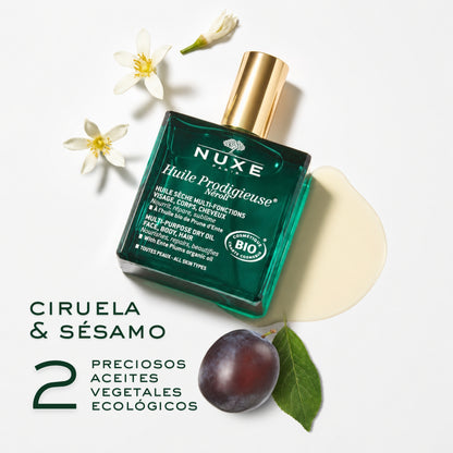 Nuxe Huile Prodigieuse Néroli 100ml - Aceite Seco Nutritivo Reparador para Rostro, Cuerpo y Cabello