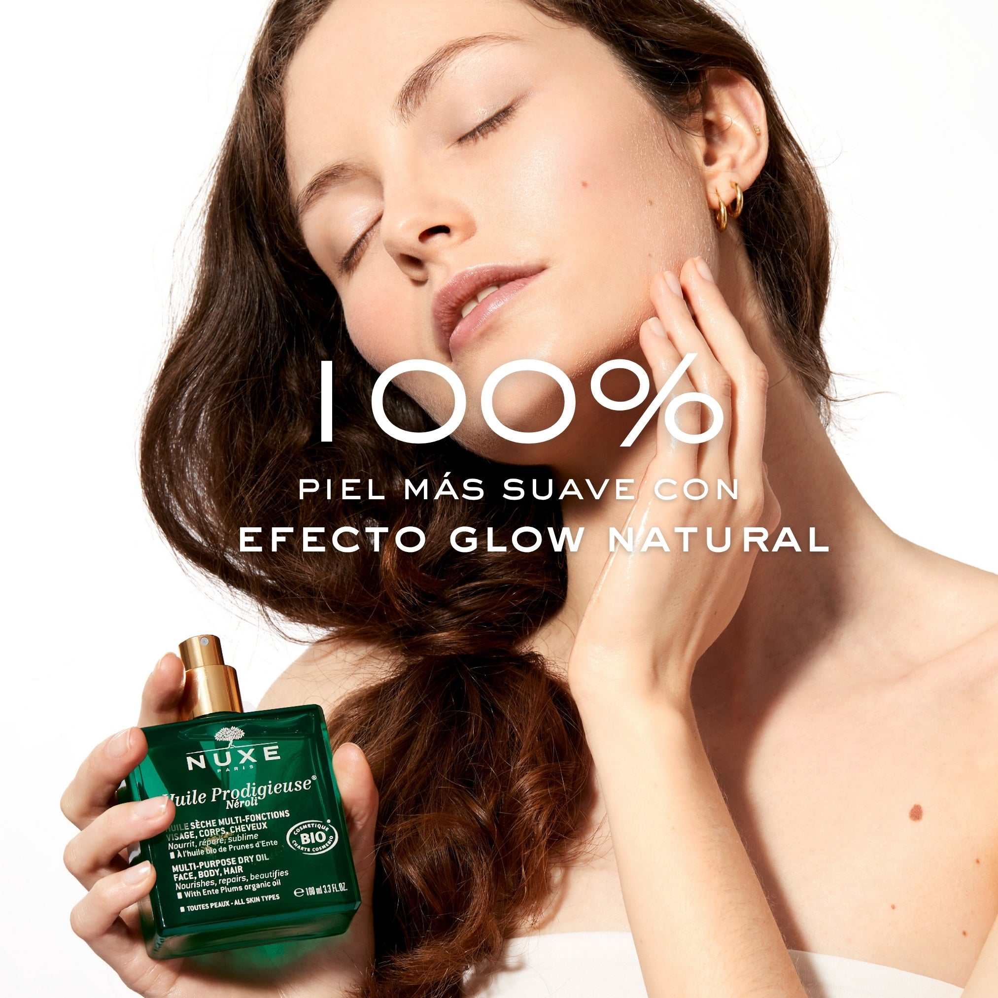 Nuxe Huile Prodigieuse Néroli 100ml - Aceite Seco Nutritivo Reparador para Rostro, Cuerpo y Cabello