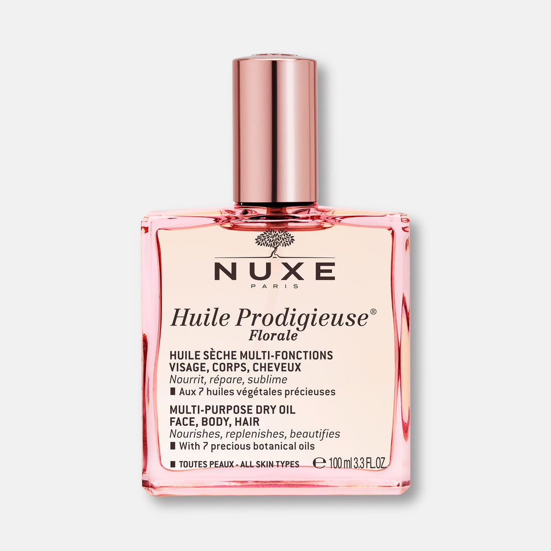 Nuxe Huile Prodigieuse Florale 100ml - Aceite Seco Nutritivo Reparador para Rostro, Cuerpo y Cabello