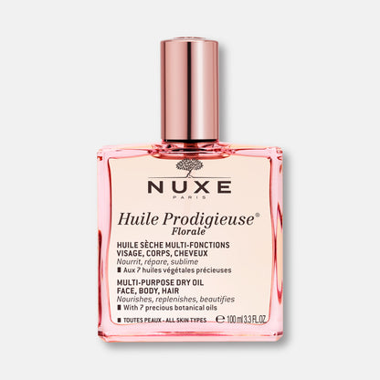 Nuxe Huile Prodigieuse Florale 100ml - Aceite Seco Nutritivo Reparador para Rostro, Cuerpo y Cabello