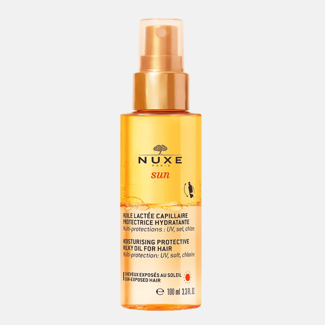 Nuxe Sun: Aceite Capilar Protector 100 ml - Hidratación & Brillo con Filtro UV