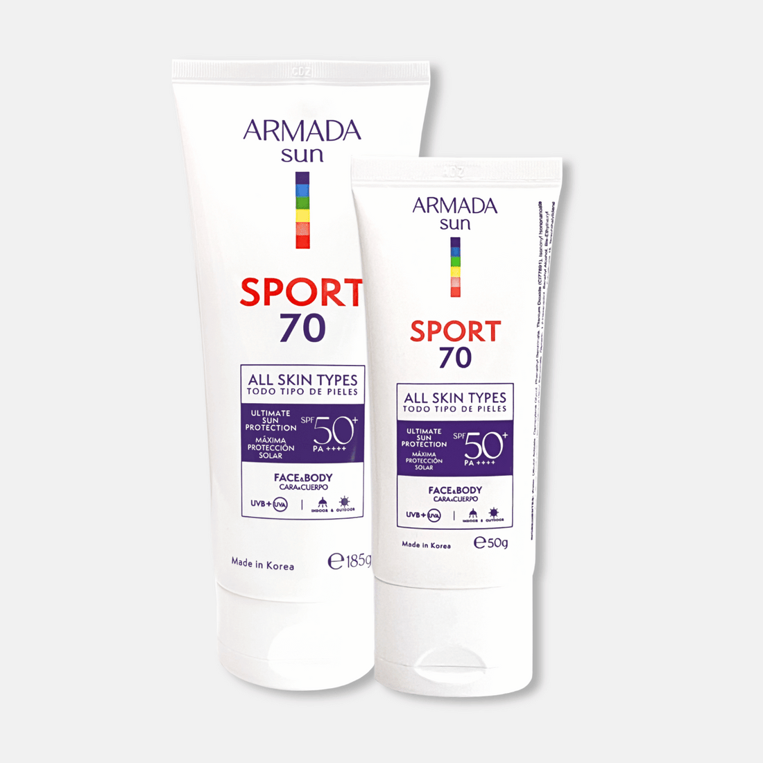 Pack Especial Armada Sun Sport 70 con SPF 50+ Protección Solar Extrema - Invisible, Resistente al Agua y Sudor