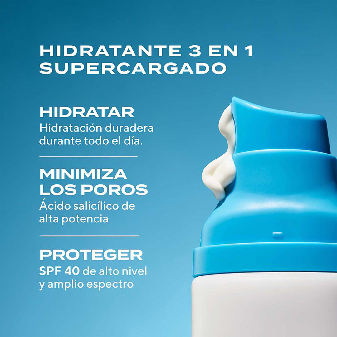 Murad Superactive SPF 40 Moisturizer - Protector Solar 3 en 1 Control de Poros, Antiacné, Matificante
