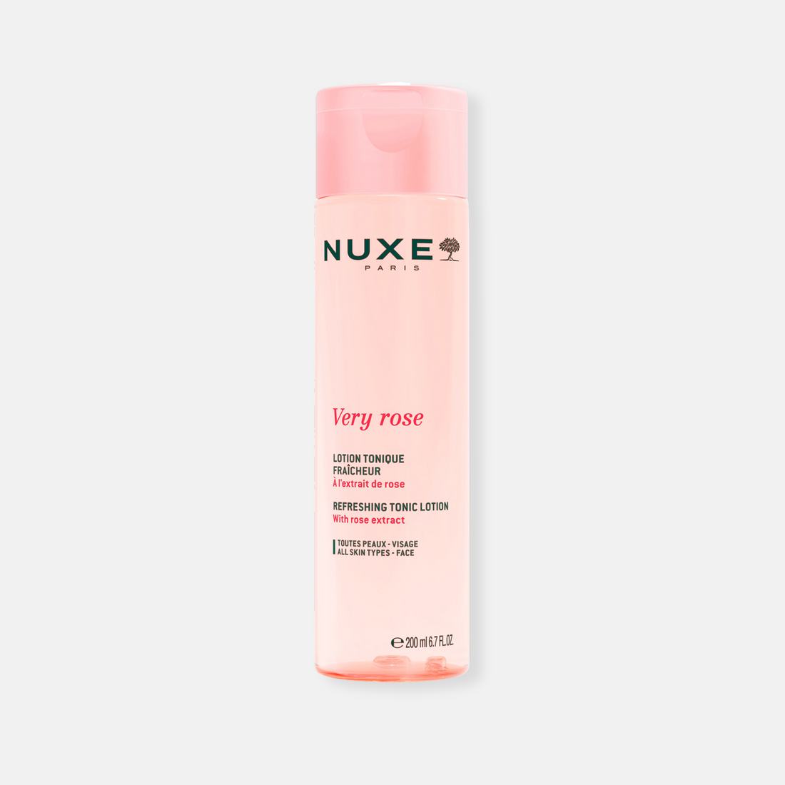 Nuxe Very Rose Tónico Facial Hidratante 200ml - Refresca, Desmaquilla y Equilibra