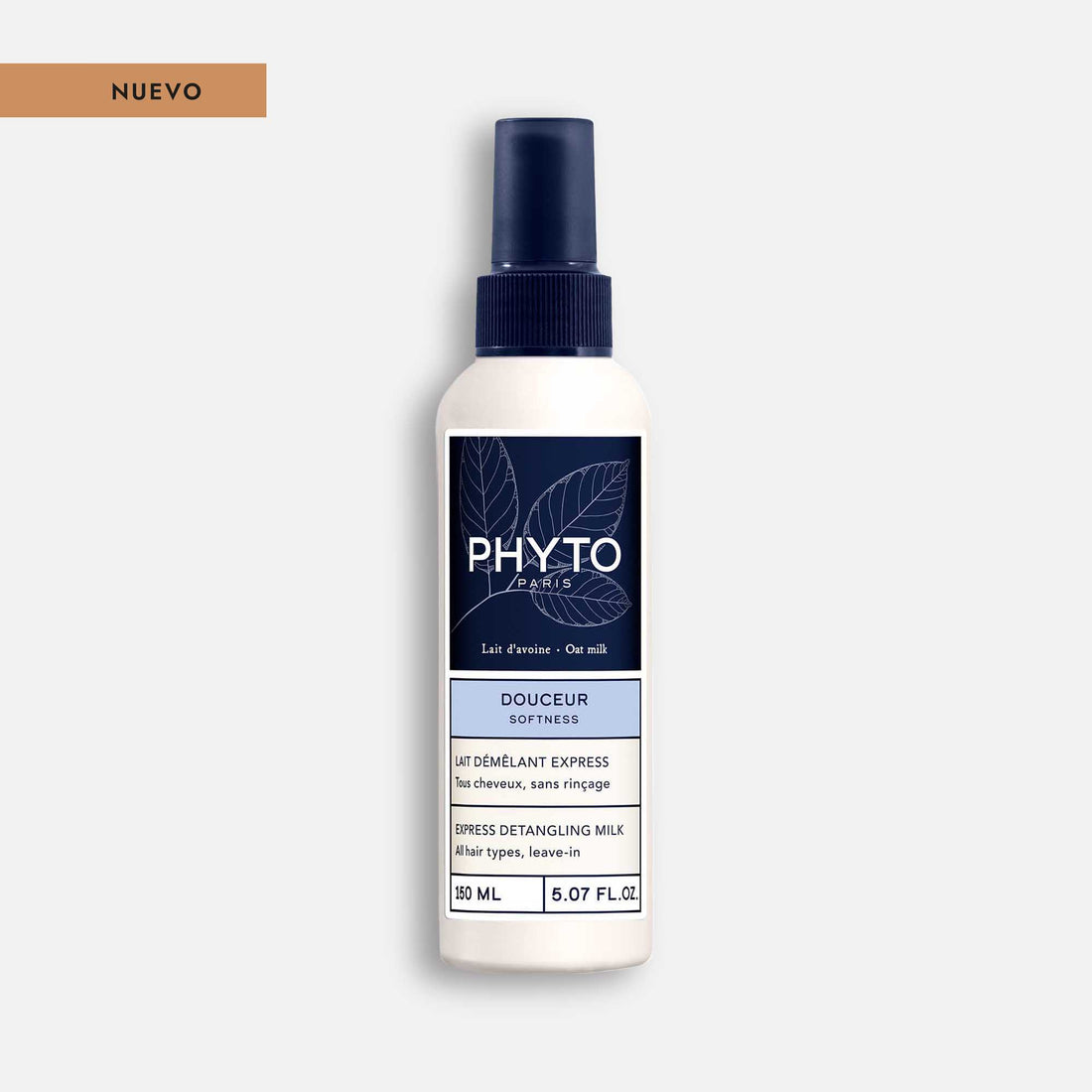 Suavidad Leche Desenredante Express 150ml - Acondicionador Leave-In Natural, Antifrizz y Suavizante