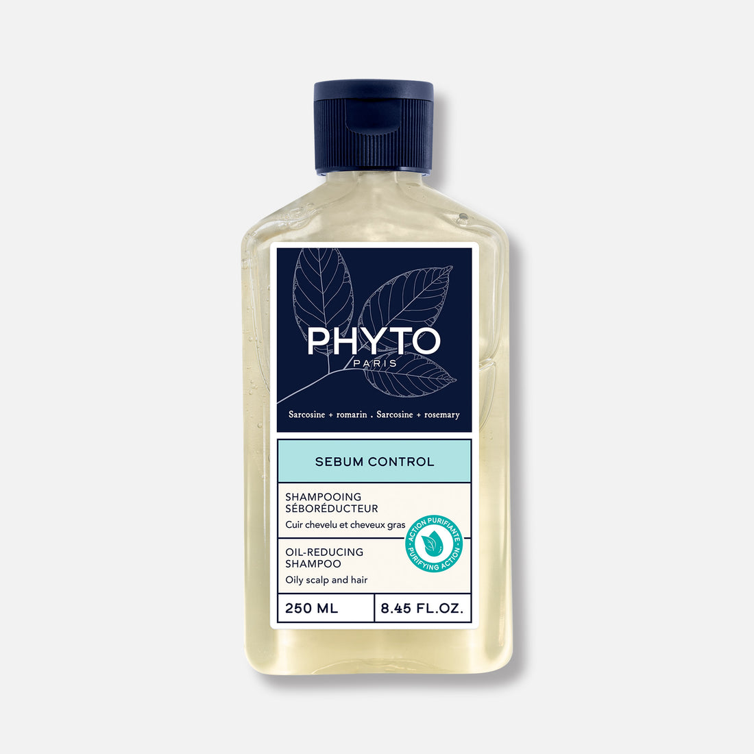 Phyto Shampoo Control Grasa 250ml - Limpia, Purifica y Regula el Exceso de Sebo