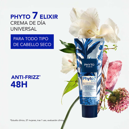 Phyto 7 Elixir Crema de Día 50 ml - Nutre, da brillo y controla el frizz