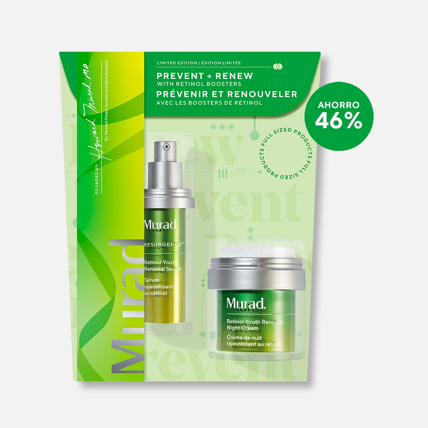 Kit navideño esencial para piel con retinol