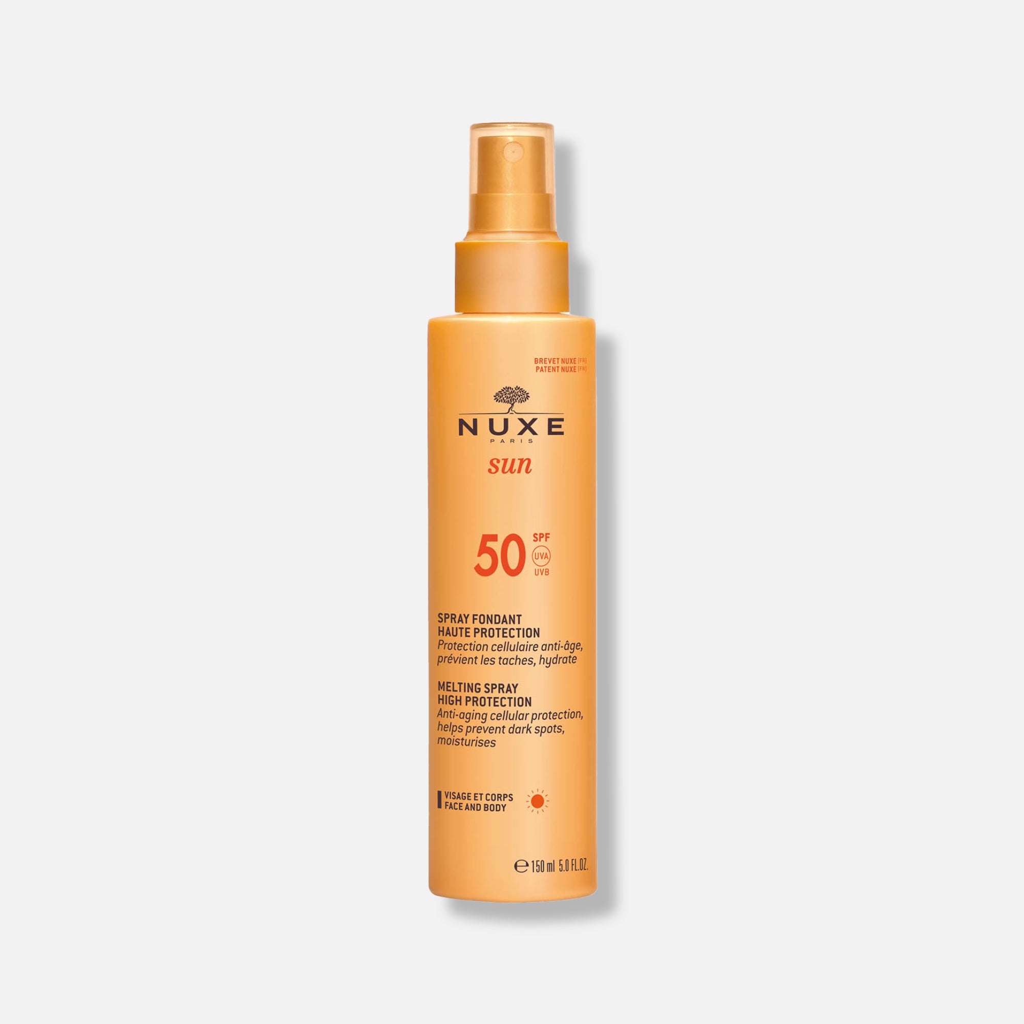 Sun - Leche fundente en spray para rostro y cuerpo - SPF 50 150 ml - ebeauty